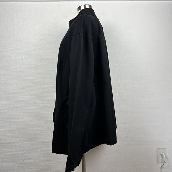 Universal Standard Willa Jacket 4XL Womens New Black Curved Twill Button Front - Picture 5 of 10